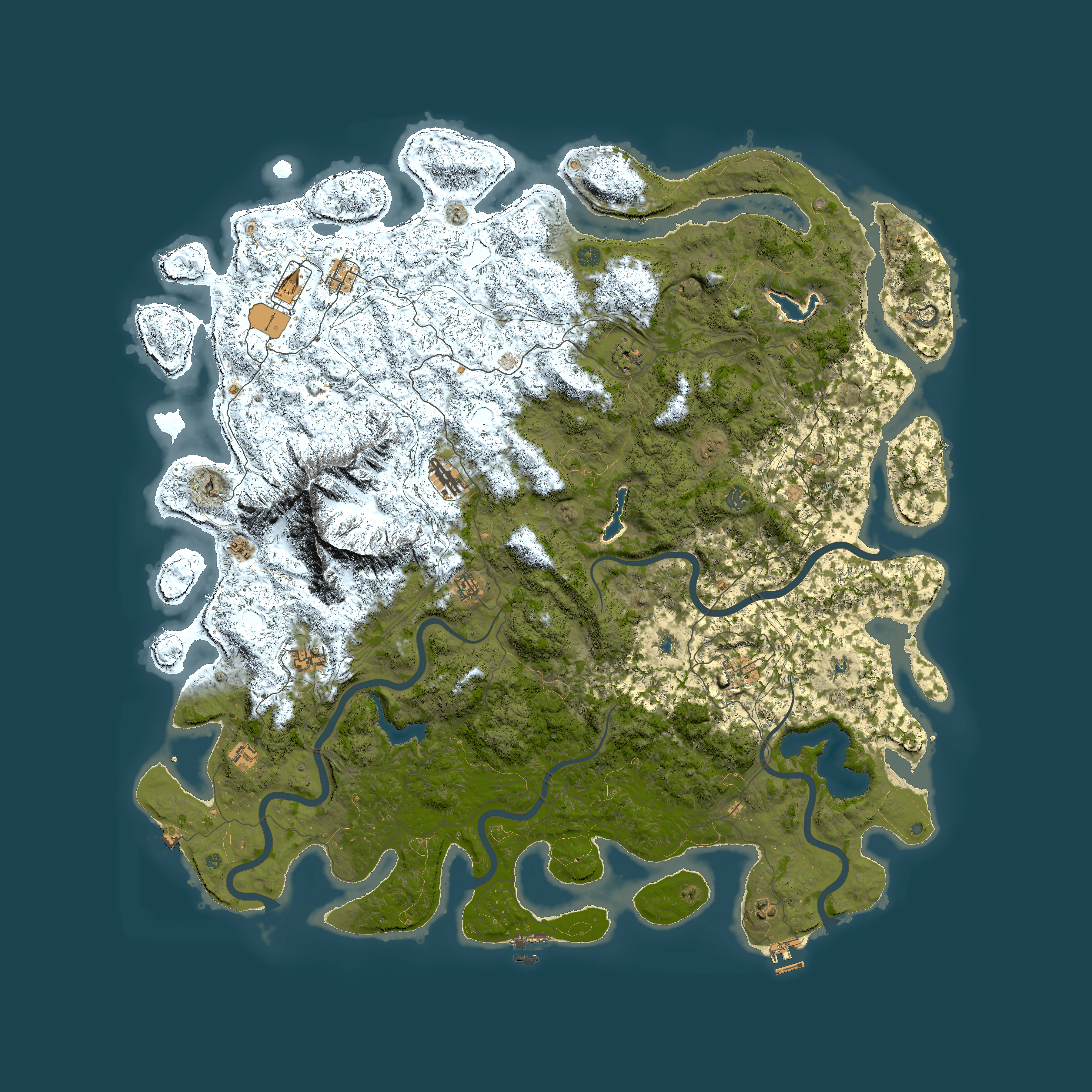 Full top-down render of Rust map seed 1897766449, 6000x6000m