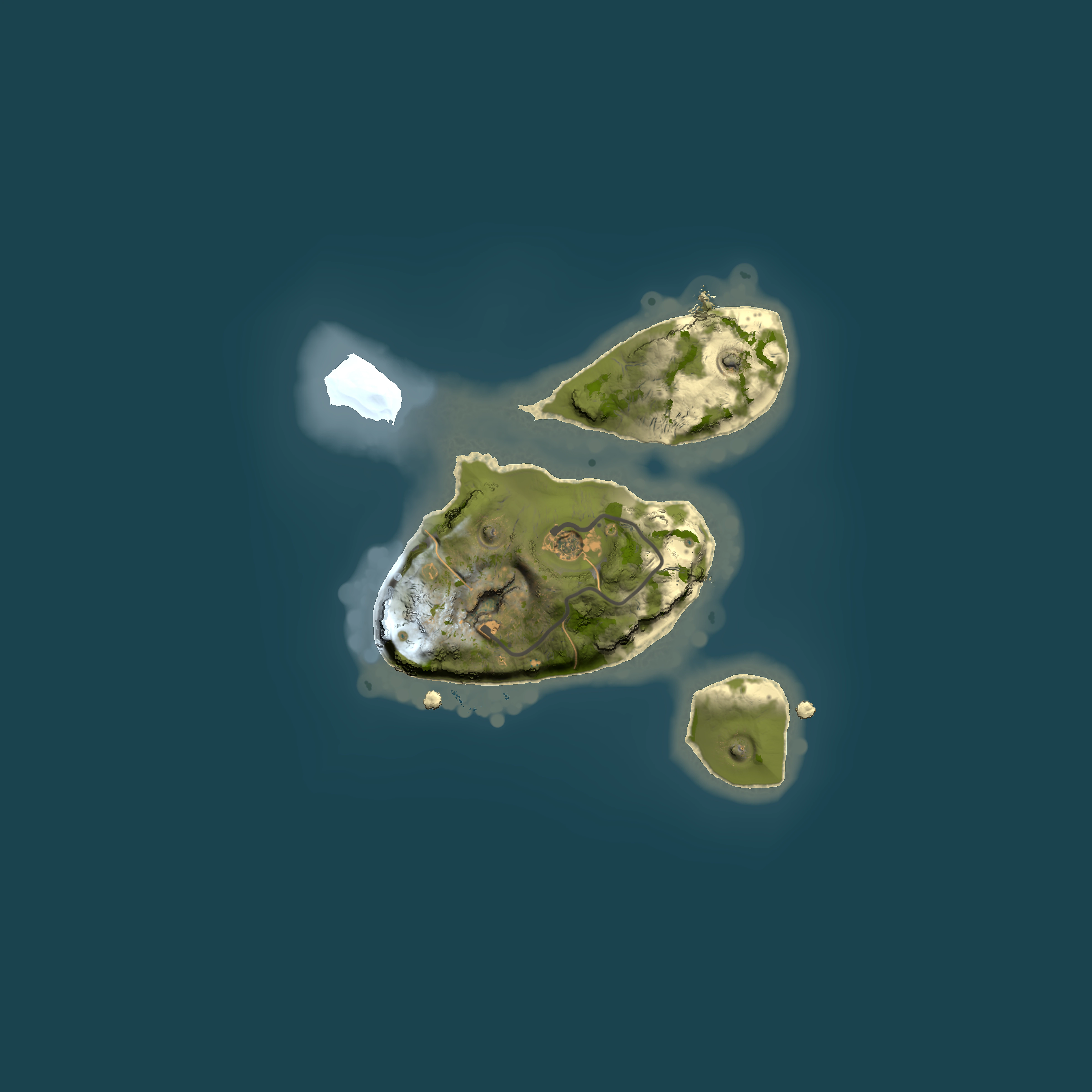 Full top-down render of Rust map seed 1214523453, 1500x1500m