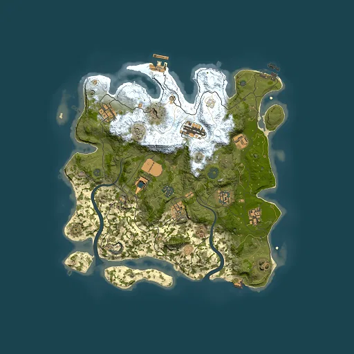 Rust map seed 1479375979, 3500x3500m top-down preview
