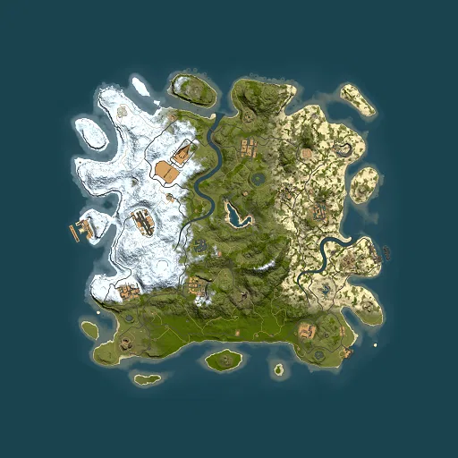 Rust map seed 632123978, 4000x4000m top-down preview