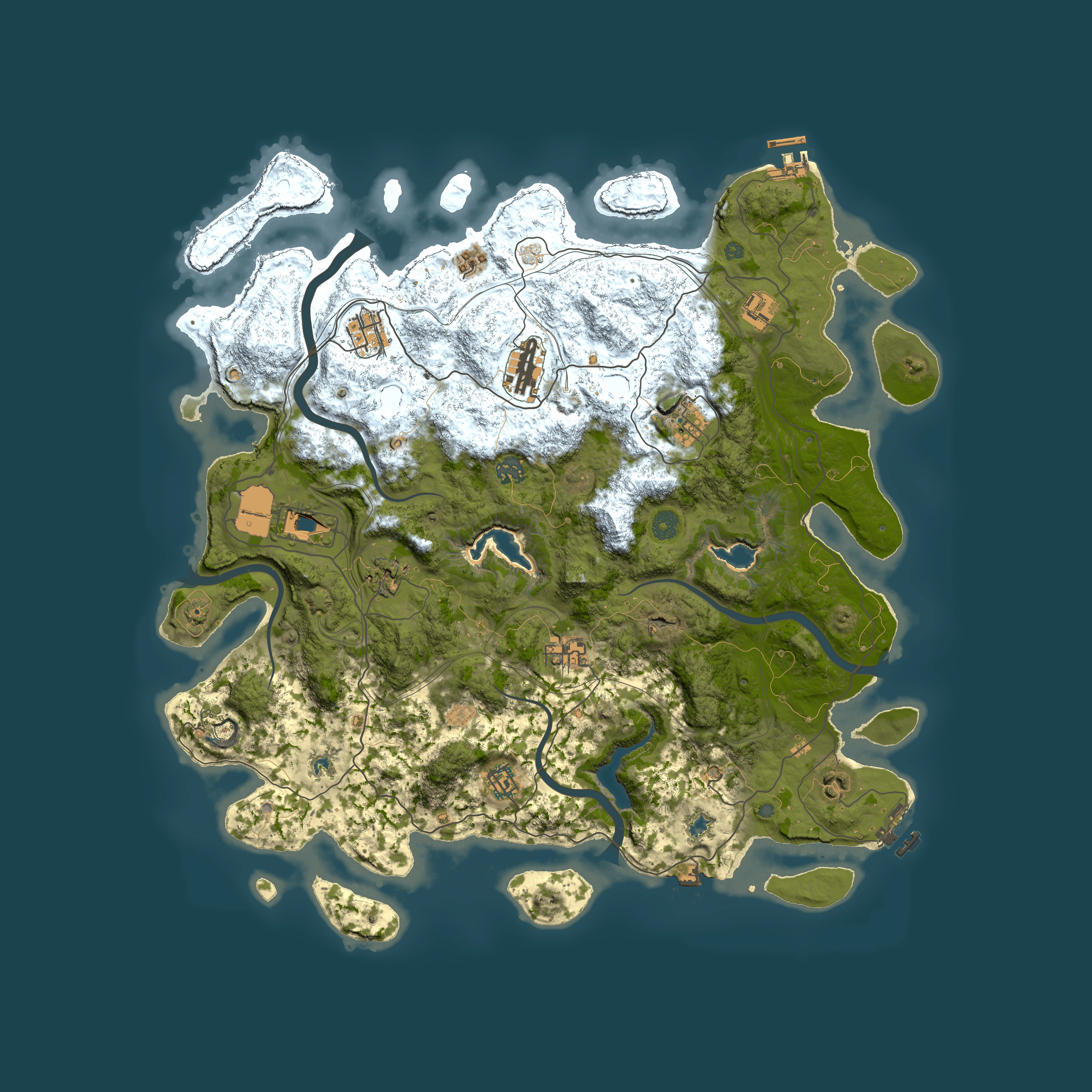 Full top-down render of Rust map seed 1779728822, 4500x4500m