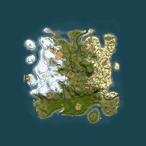 Rust map seed 602412334, 3500x3500m top-down preview