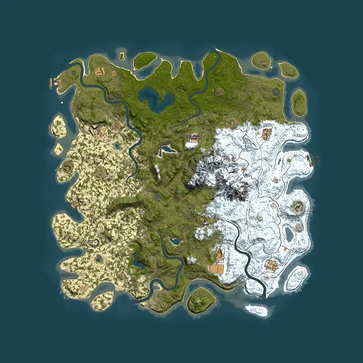 Rust map seed 854413794, 5500x5500m top-down preview