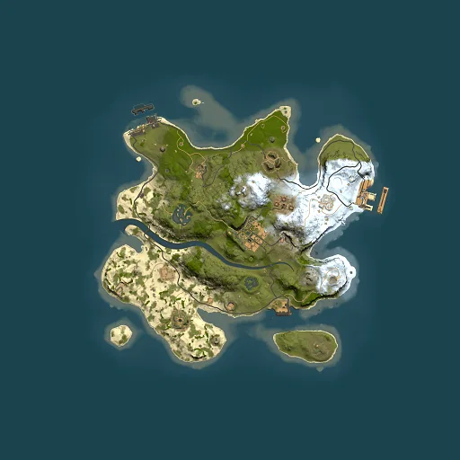 Rust map seed 845864041, 2500x2500m top-down preview