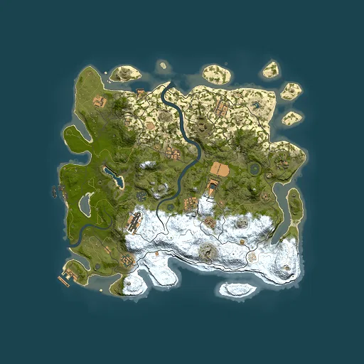 Rust map seed 1324678049, 4000x4000m top-down preview