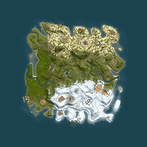 Rust map seed 1709550554, 4000x4000m top-down preview