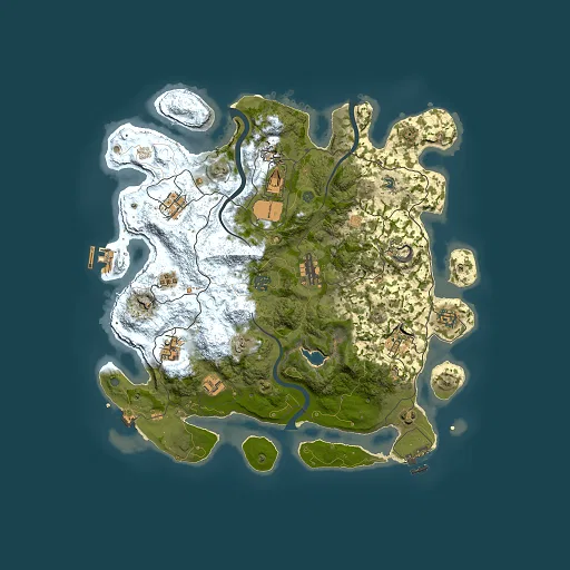 Rust map seed 683337955, 4000x4000m top-down preview