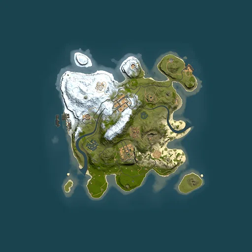 Rust map seed 899053097, 2500x2500m top-down preview