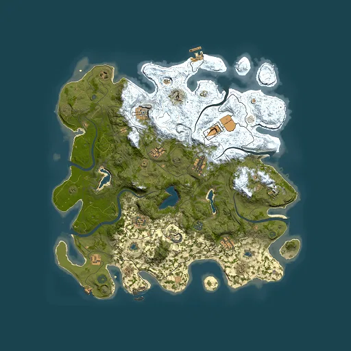 Rust map seed 1189119230, 4500x4500m top-down preview