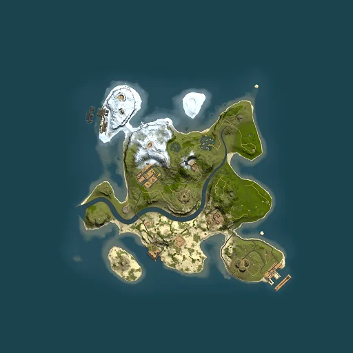 Rust map seed 418610847, 2500x2500m top-down preview
