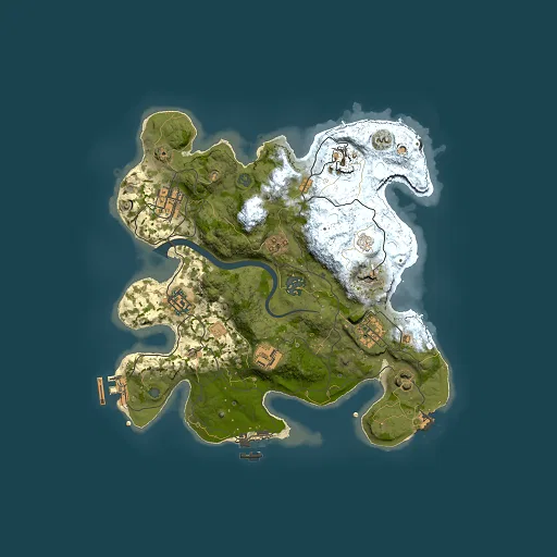 Rust map seed 1266393594, 3000x3000m top-down preview