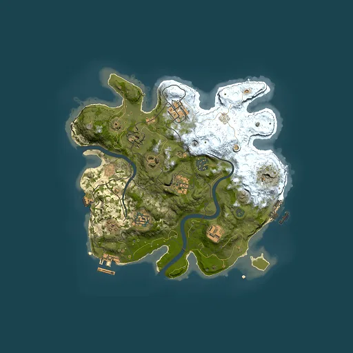Rust map seed 1410407953, 3000x3000m top-down preview