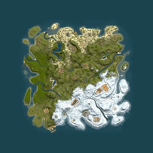 Rust map seed 2126372506, 4500x4500m top-down preview