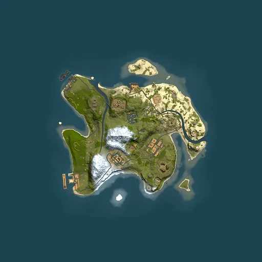 Rust map seed 724402951, 2500x2500m top-down preview