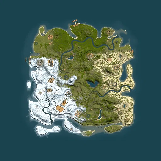 Rust map seed 300367858, 4500x4500m top-down preview
