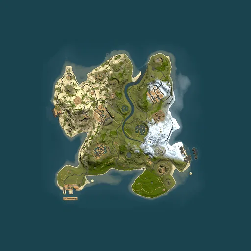 Rust map seed 1236294101, 2500x2500m top-down preview