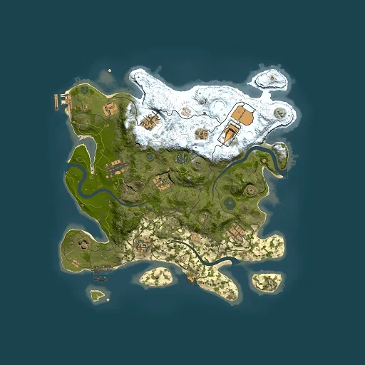 Rust map seed 1776795505, 3500x3500m top-down preview