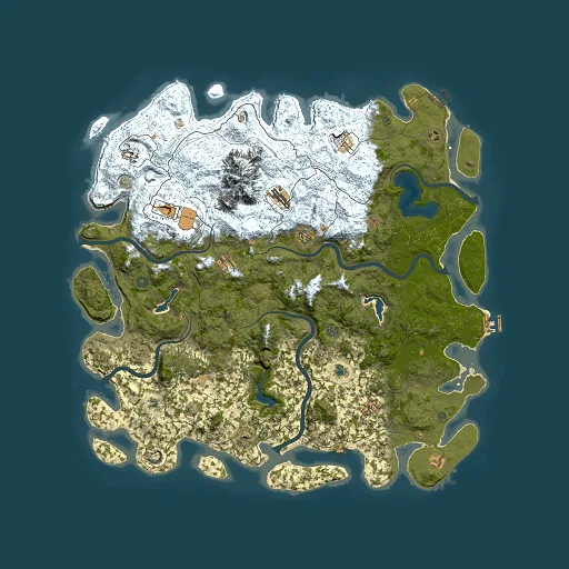 Rust map seed 1499712676, 5500x5500m top-down preview