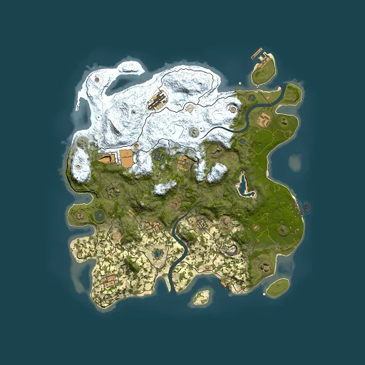 Rust map seed 547242662, 4000x4000m top-down preview