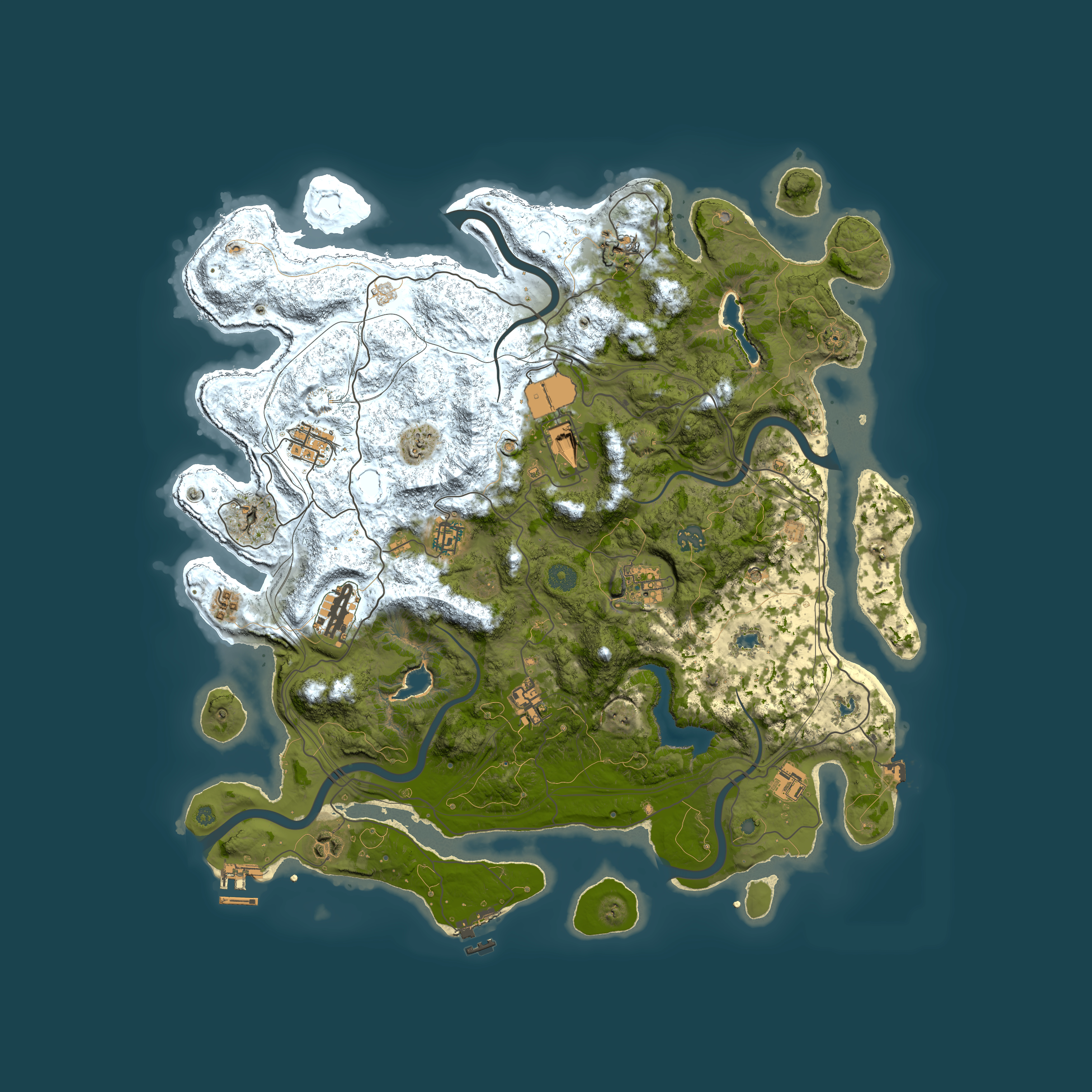Full top-down render of Rust map seed 294653751, 4500x4500m