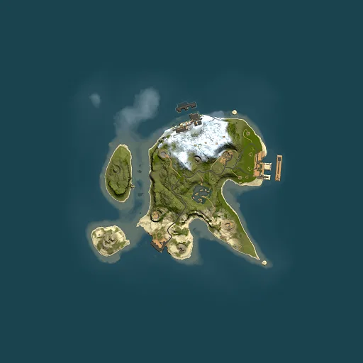 Rust map seed 85764361, 2000x2000m top-down preview