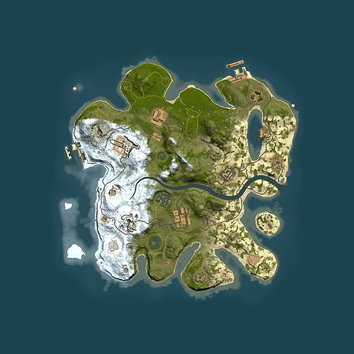 Rust map seed 2100896556, 3000x3000m top-down preview