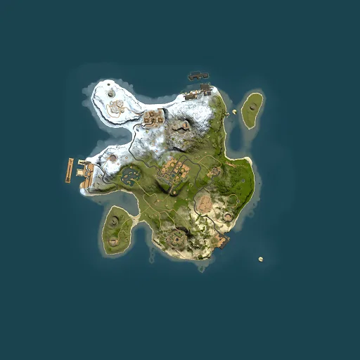 Rust map seed 2076131481, 2000x2000m top-down preview