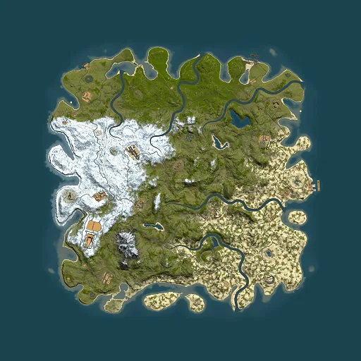 Rust map seed 206952332, 5500x5500m top-down preview