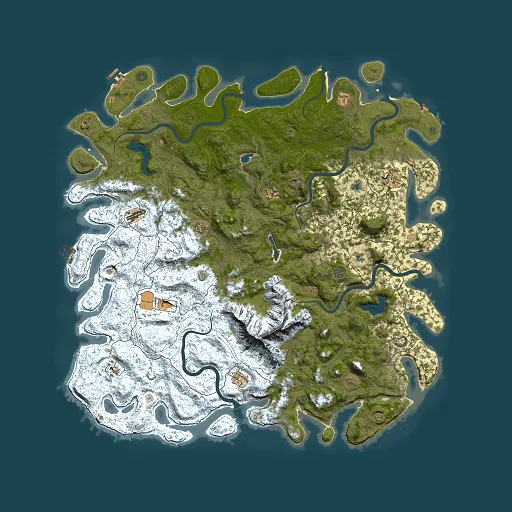 Rust map seed 1834174264, 6000x6000m top-down preview
