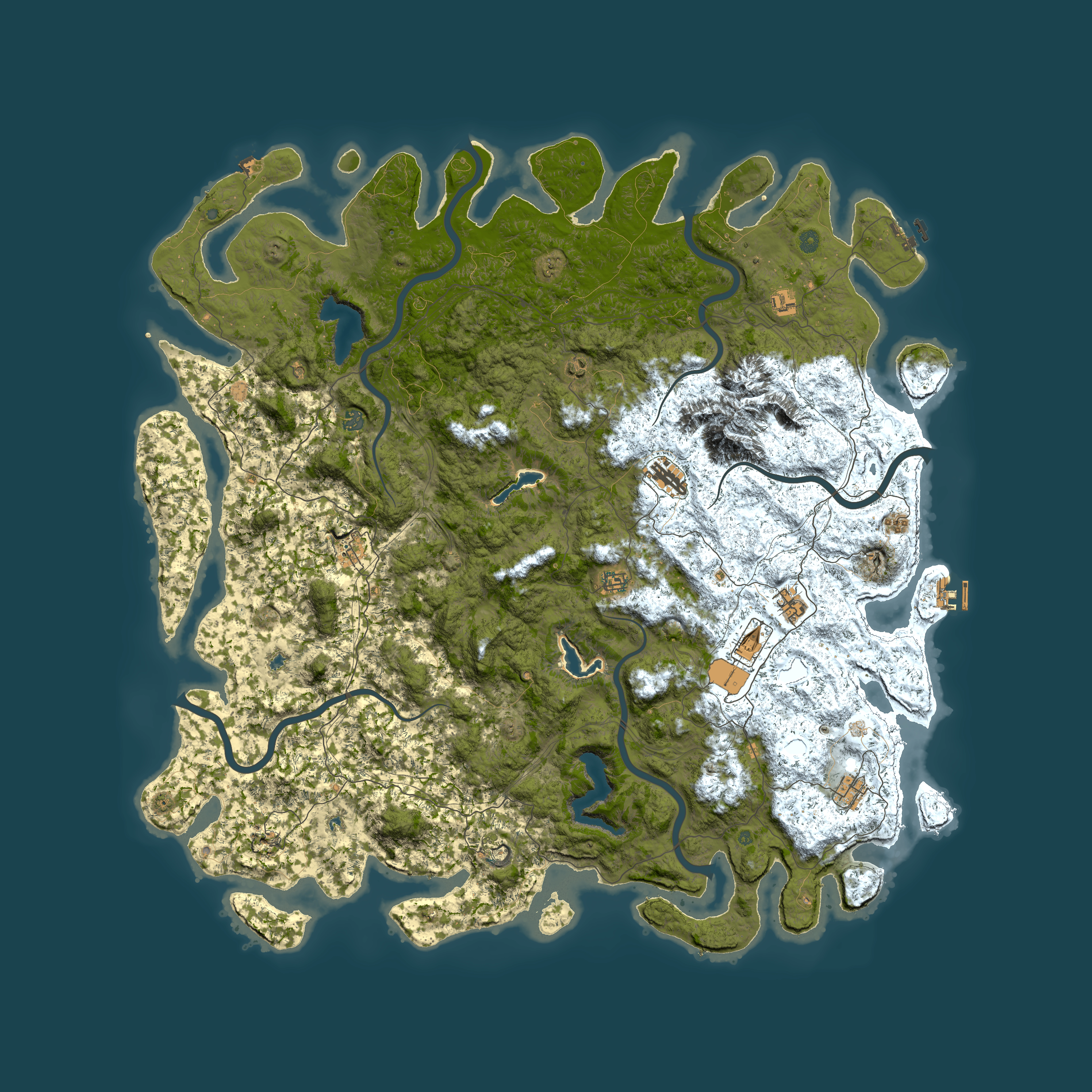 Full top-down render of Rust map seed 2108757109, 6000x6000m