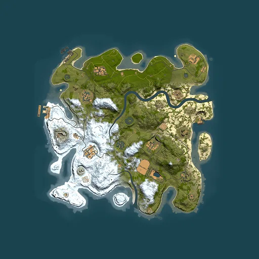 Rust map seed 2108845349, 3500x3500m top-down preview