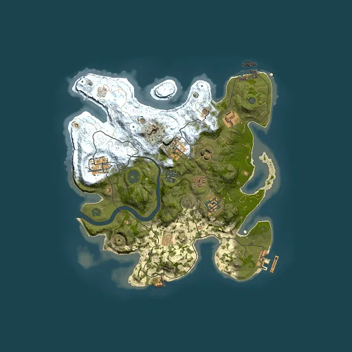 Rust map seed 892079459, 3000x3000m top-down preview