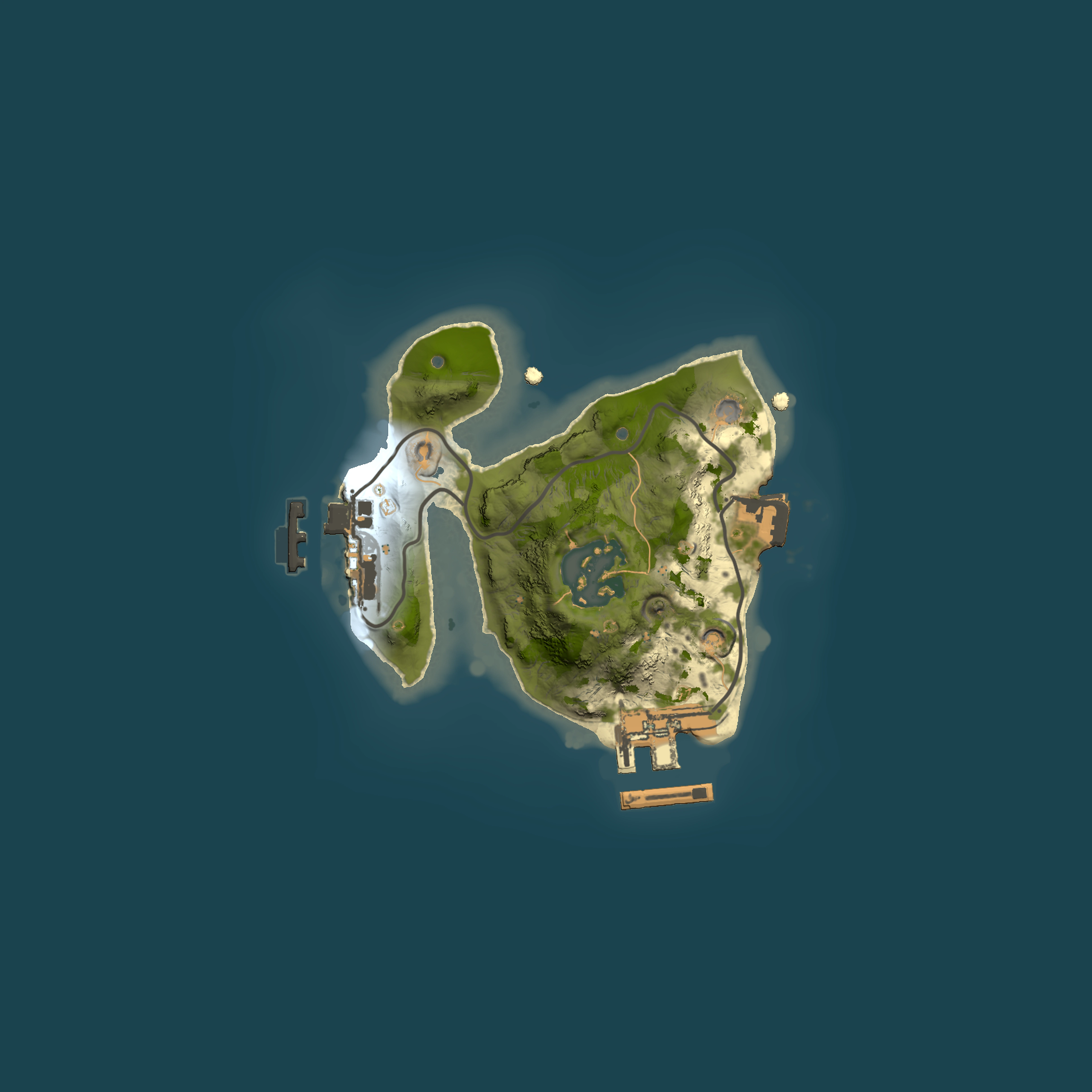 Full top-down render of Rust map seed 1907610164, 1500x1500m
