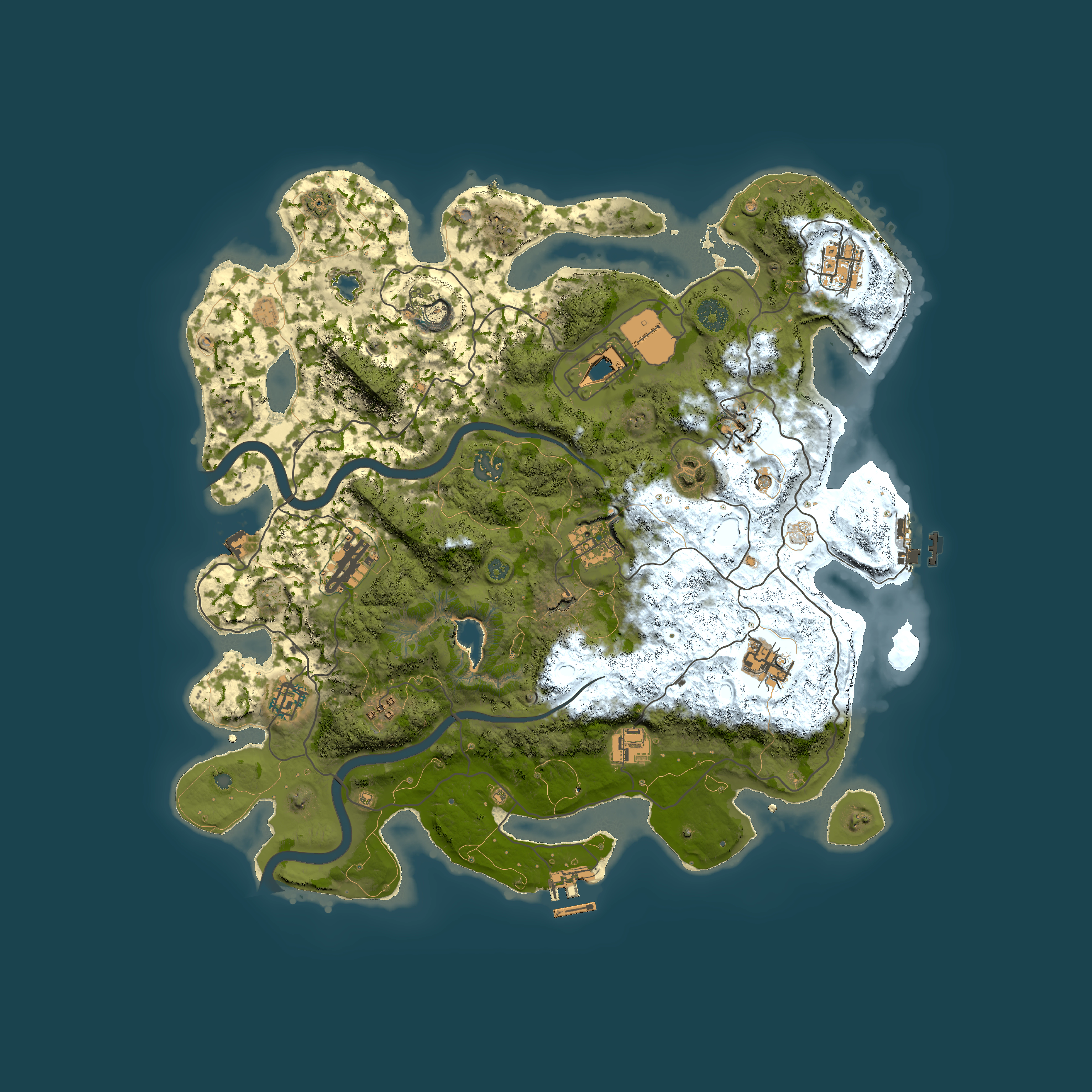 Full top-down render of Rust map seed 781165575, 4000x4000m