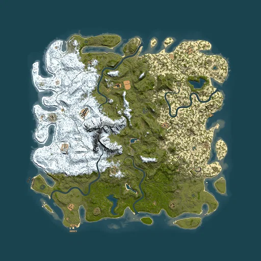 Rust map seed 153699622, 6000x6000m top-down preview