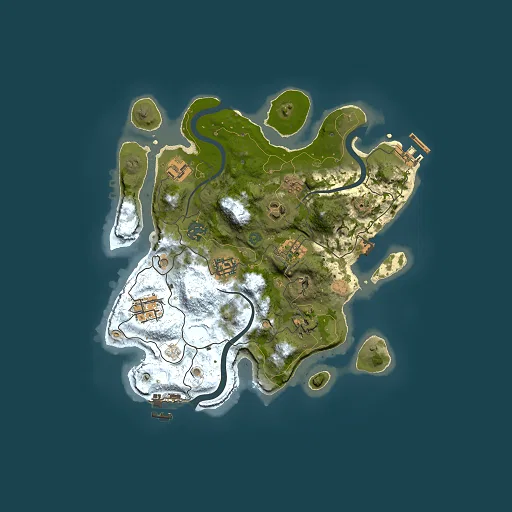 Rust map seed 804832945, 3000x3000m top-down preview