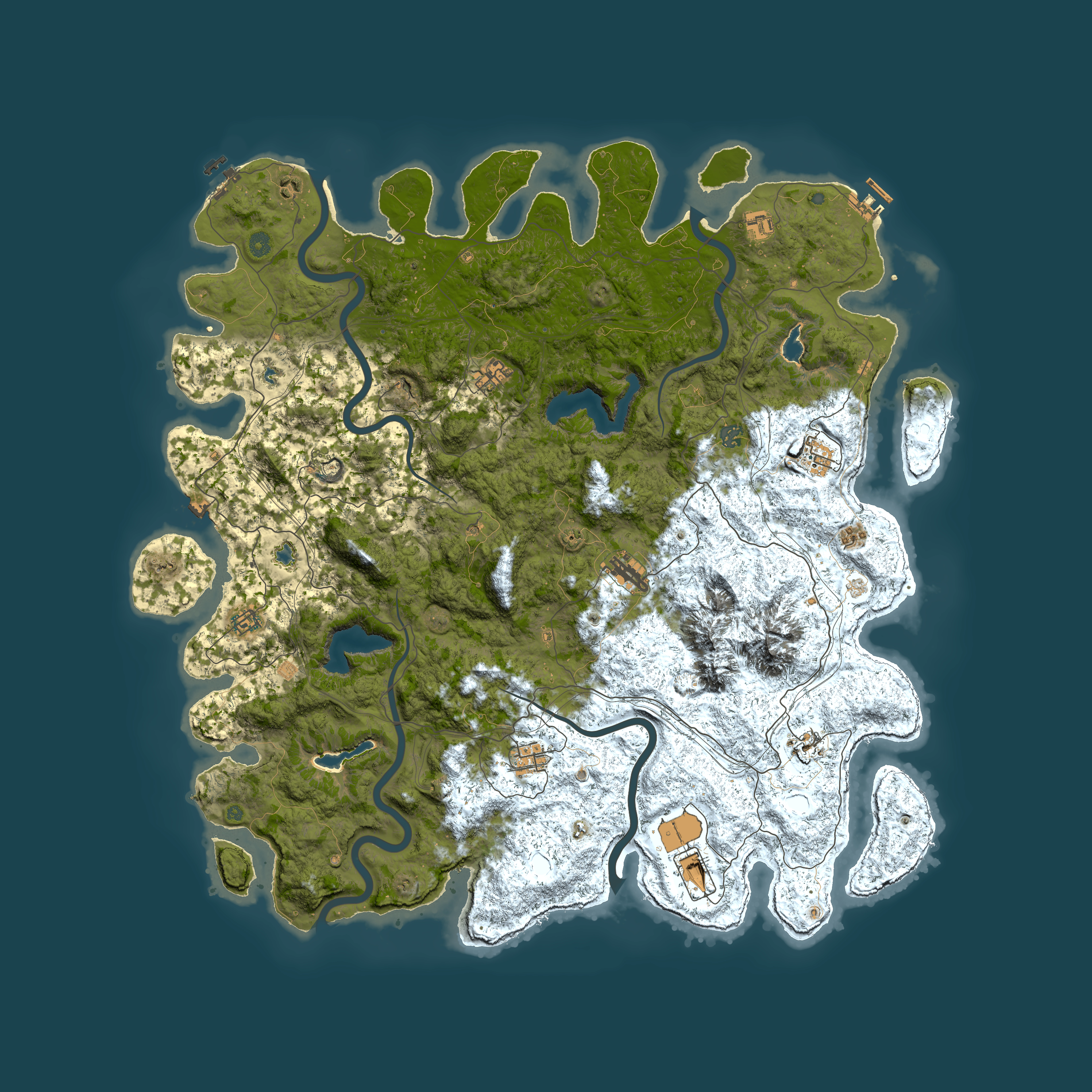 Full top-down render of Rust map seed 933581311, 5500x5500m