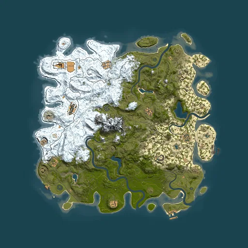 Rust map seed 906526276, 5000x5000m top-down preview