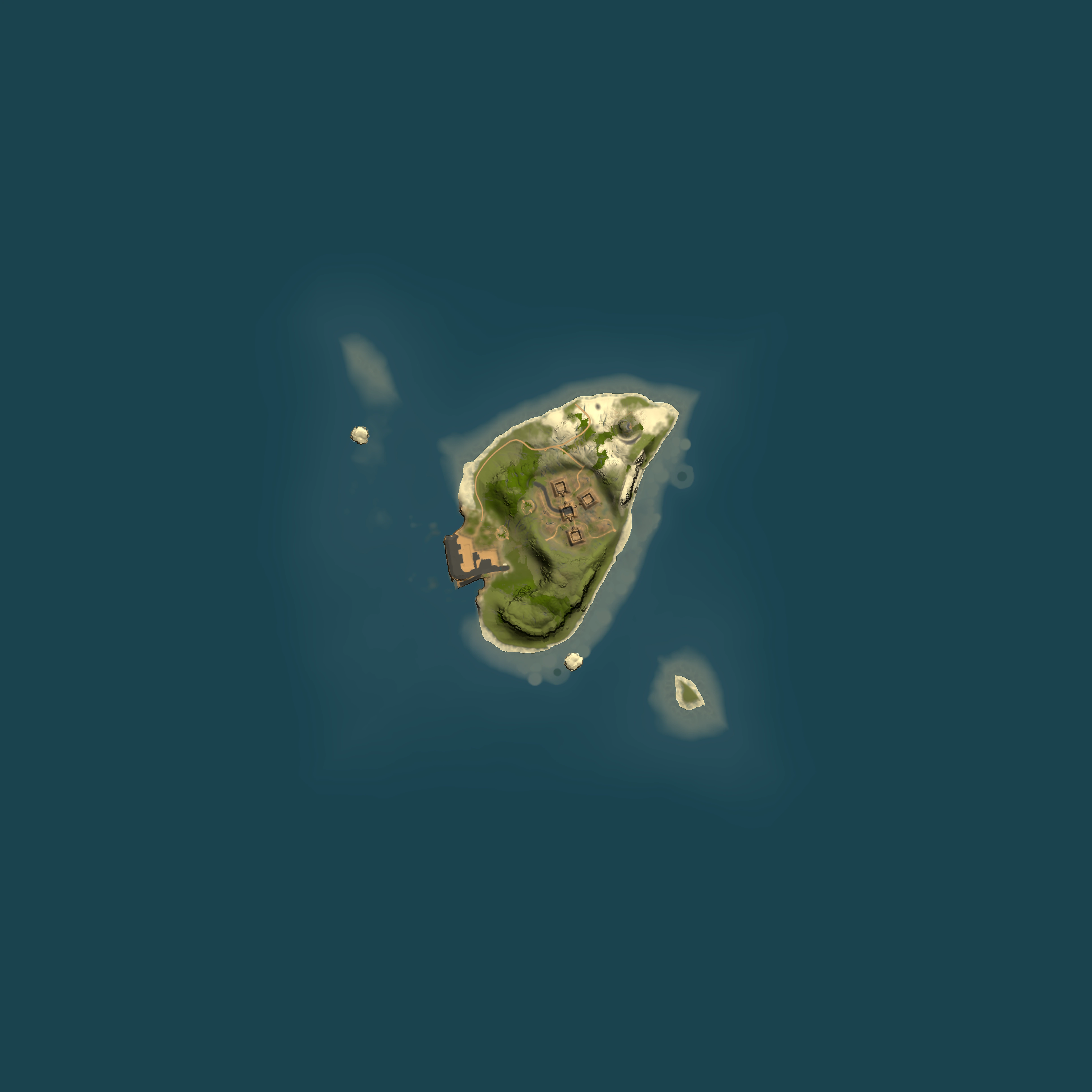 Full top-down render of Rust map seed 1906442581, 1500x1500m