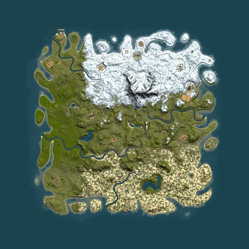 Rust map seed 1154596097, 6000x6000m top-down preview