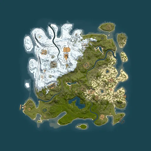 Rust map seed 405004914, 4500x4500m top-down preview
