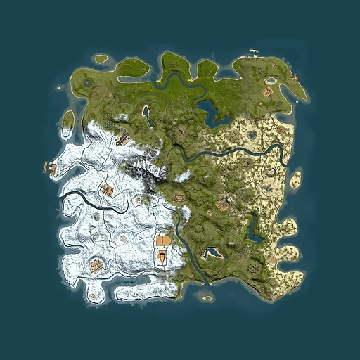 Rust map seed 753704128, 5000x5000m top-down preview