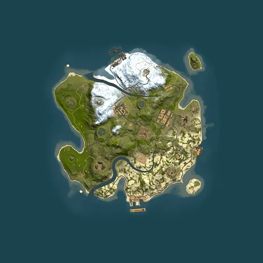 Rust map seed 1225063216, 2500x2500m top-down preview