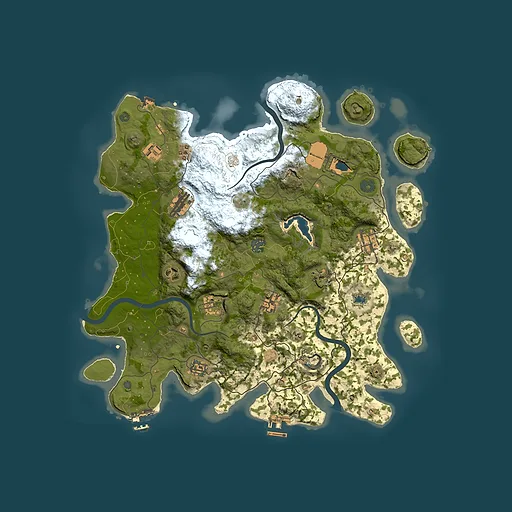 Rust map seed 1153792963, 4000x4000m top-down preview