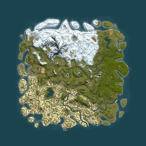 Rust map seed 1854847616, 6000x6000m top-down preview