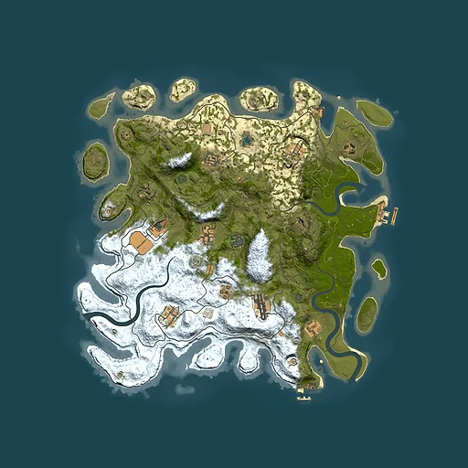 Rust map seed 1883202423, 4000x4000m top-down preview