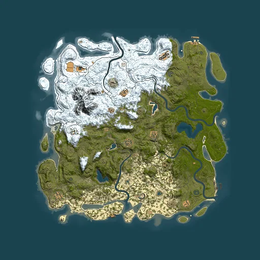 Rust map seed 1428994106, 5500x5500m top-down preview