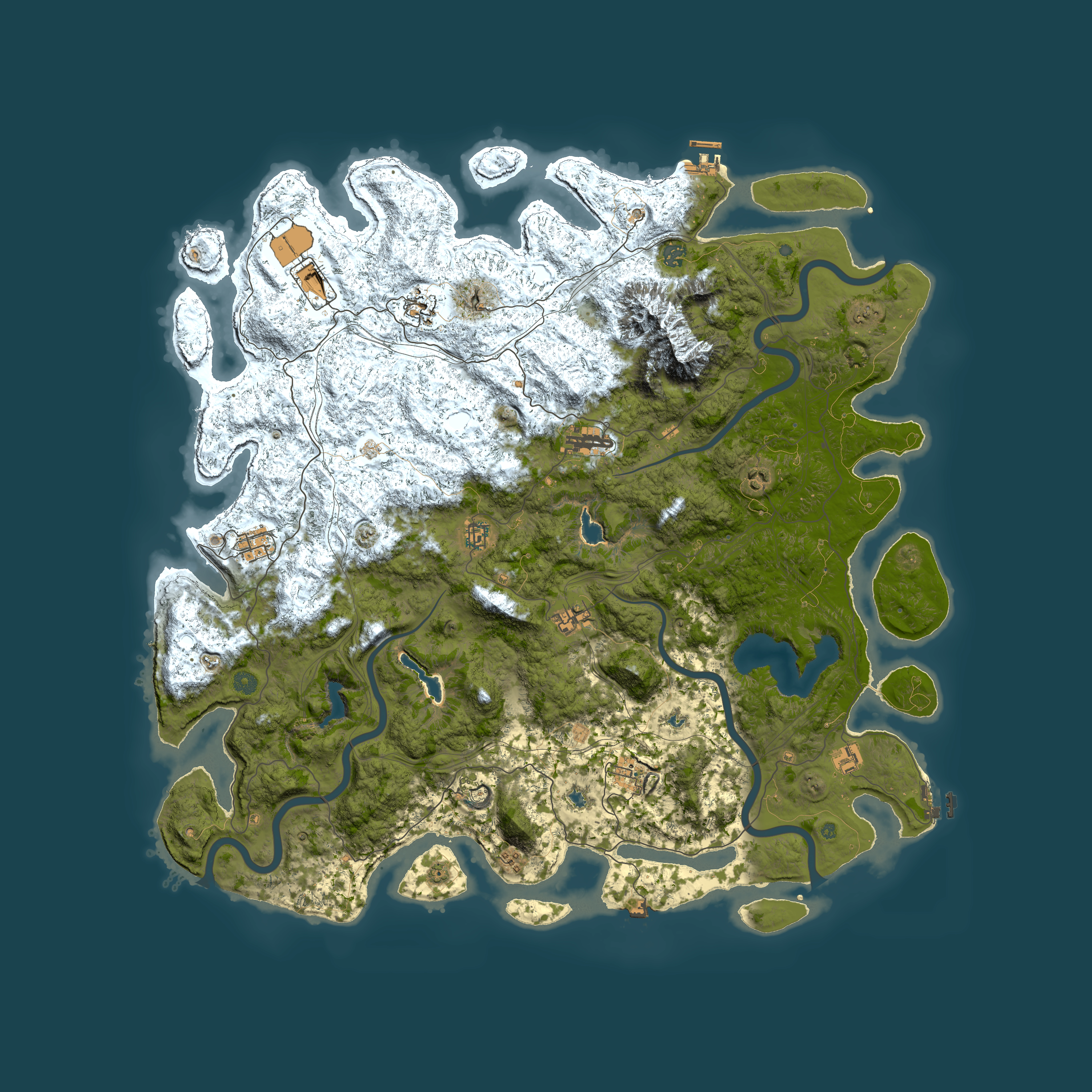 Full top-down render of Rust map seed 1886468743, 5500x5500m