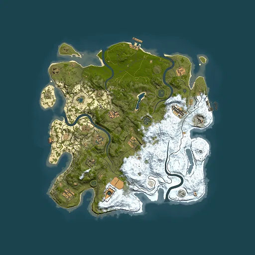 Rust map seed 1327552287, 4000x4000m top-down preview