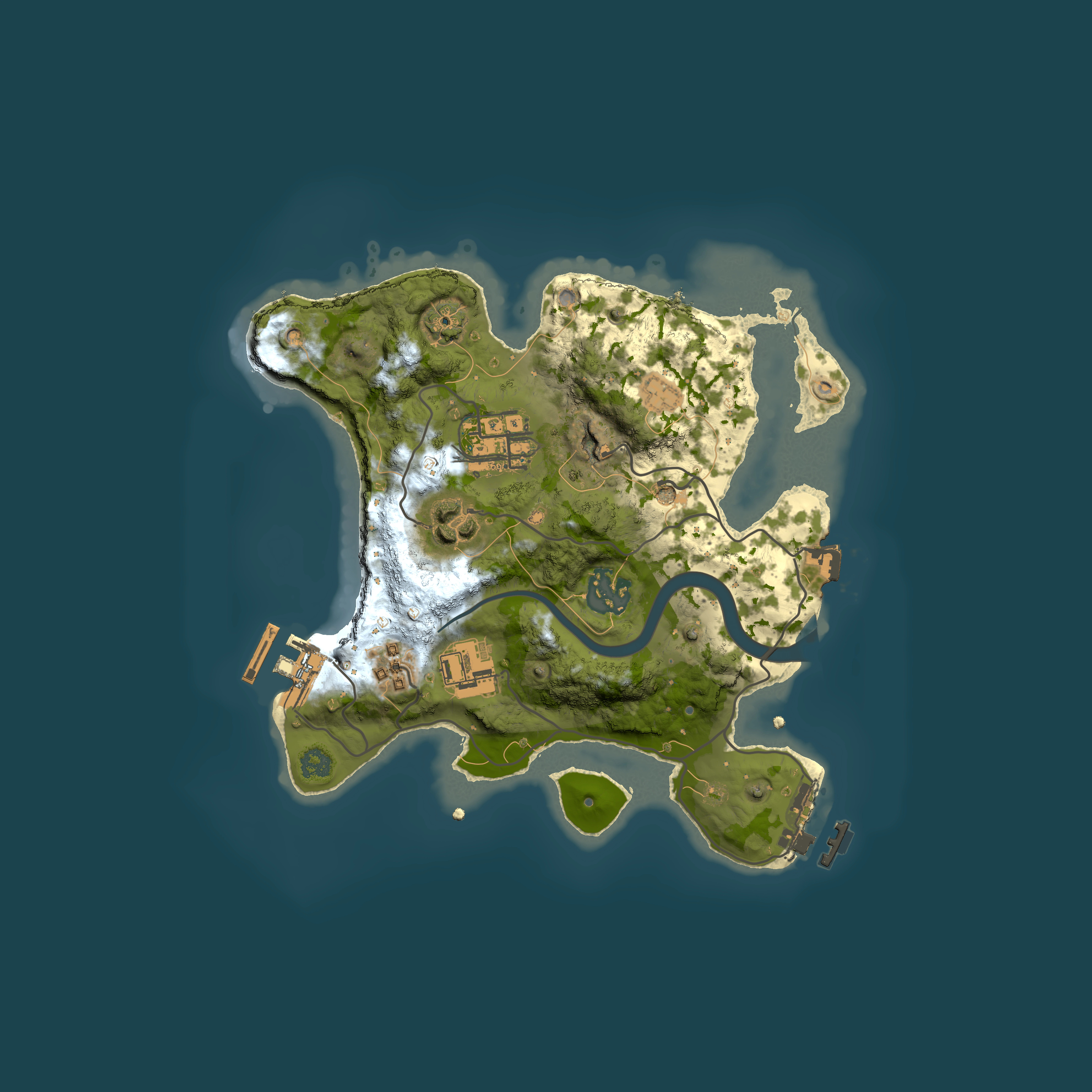 Full top-down render of Rust map seed 559690267, 2500x2500m